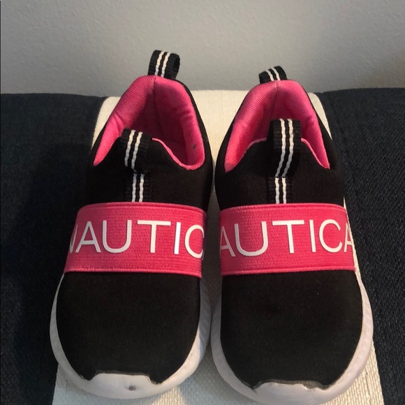 nautica pink slip on sneakers